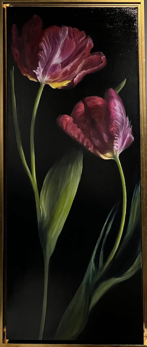 Fragile Beauty 40x16 $1900 at Hunter Wolff Gallery